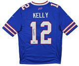 Bills Jim Kelly Authentic Signed Blue Nike Limited Jersey BAS Witnessed