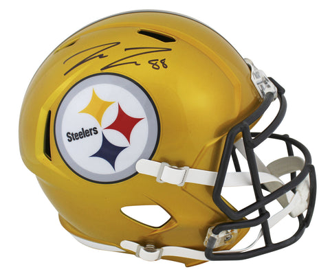 Steelers Pat Freiermuth Signed Flash Full Size Speed Rep Helmet BAS Witnessed