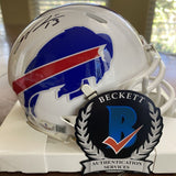 GABRIEL DAVIS SIGNED AUTOGRAPHED BUFFALO BILLS MINI HELMET BECKETT