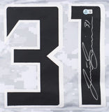 Justin Simmons Signed Atlanta Falcons Salute to Military Service Jersey Beckett