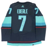 JORDAN EBERLE Autographed "Release The Kraken" Authentic Patch Jersey FANATICS