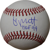 George Brett Autographed/Signed Kansas City Royals OML Baseball HOF FAN 46767