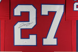 J.C. JC JACKSON (Patriots red TOWER) Signed Autographed Framed Jersey JSA