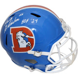 Randy Gradishar Signed Denver Broncos TB F/S Helmet HOF Beckett 44617