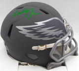 Randall Cunningham Autographed Eagles Slate Gray Mini Helmet Beckett QR #BN00146