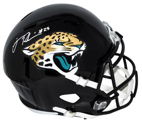 JAMES ROBINSON SIGNED JACKSONVILLE JAGUARS FULL SIZE SPEED HELMET BECKETT