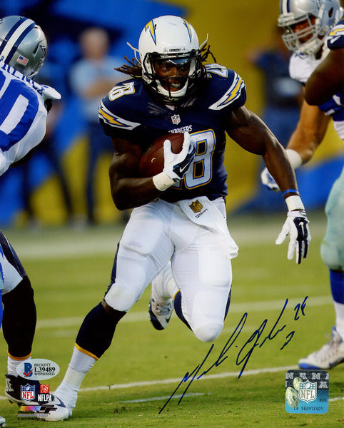 Melvin Gordon Autographed San Diego Chargers 8x10 Photo Beckett 48594