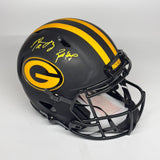 Brett Favre AND Aaron Rogers Signed Green Bay Packers FS AUTHENTIC Helmet Fan