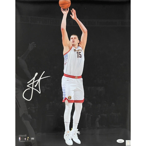 Nikola Jokic Autographed/Signed Denver Nuggets 16x20 Photo JSA 46334