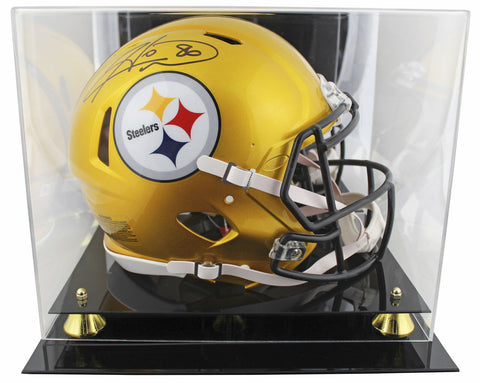 Steelers Hines Ward Signed Flash Full Size Speed Proline Helmet W/ Case BAS Wit