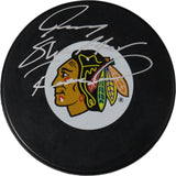 Jeremy Roenick Autographed Chicago Blackhawks Puck Full Name Beckett 46804