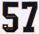 Ricky Jackson Signed New Orleans Saints Jersey Inscribed "HOF 2010" (JSA COA)