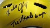 Randall Cunningham Vikings Signed/Insc Full Size Flash Replica Helmet JSA 163800