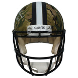 Rashid Shaheed Autographed Saints Camo Authentic Speed Helmet Beckett