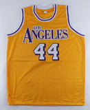 Jerry West Signed Los Angeles Lakers Jersey (Beckett COA) NBA Champion (1972)