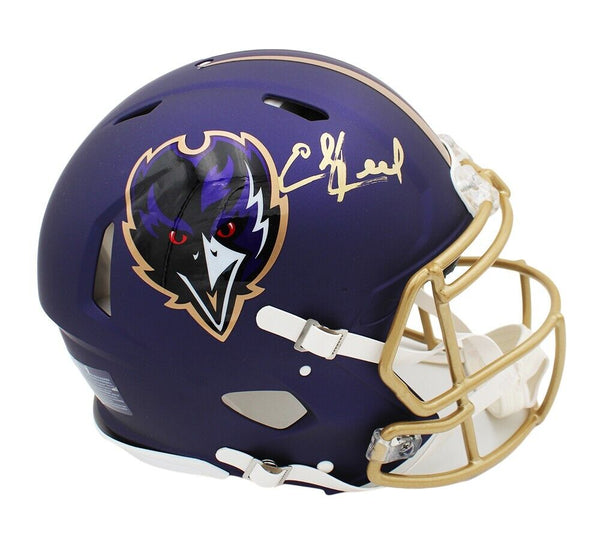 Ed Reed Signed Baltimore Ravens Speed Authentic Alternate 2024 NFL Helmet