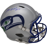 Steve Largent Autographed Seattle Seahawks F/S TB Helmet Beckett 37983