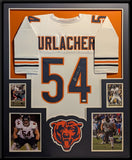 FRAMED CHICAGO BEARS BRIAN URLACHER AUTOGRAPHED SIGNED JERSEY JSA COA