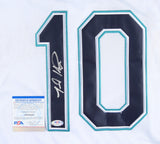 Jarred Kelenic Signed Seattle Mariners Custom Nike Style Jersey (PSA COA) O.F