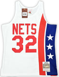 ABA NETS JULIUS DR. J ERVING AUTOGRAPHED AUTHENTIC M&N 1973-74 JERSEY L BECKETT