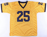 Hassan Haskins Signed Michigan Wolverines Throwback Jersey (JSA COA) Titans R.B.