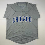 Autographed/Signed Sammy Sosa Chicago Grey Baseball Jersey Beckett BAS COA