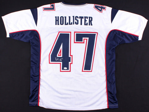 Jacob Hollister Signed Patriots Jersey (JSA COA) New England Back Up Tight End