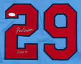 Rod Carew Signed Minnesota Twins Jersey Insc "HOF 91" (JSA COA) 18x All Star