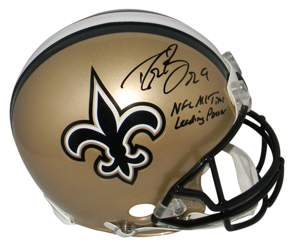 DREW BREES SIGNED NEW ORLEANS SAINTS AUTHENTIC PROLINE HELMET W/ ALL-TIME PASSER