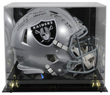 Raiders Howie Long & Maxx Crosby Signed F/S Speed Proline Helmet w/ case BAS Wit