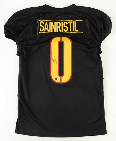 Mike Sainristil Signed Washington Commanders / Redskins Pro Cut Jersey (Beckett)