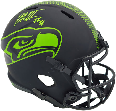 BYRON MURPHY II AUTOGRAPHED SEAHAWKS ECLIPSE BLACK FULL SIZE HELMET MCS 235596