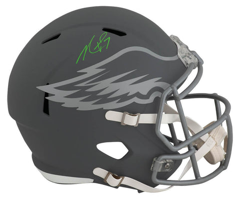 Michael Vick Signed Eagles SLATE Riddell Full Size Replica Helmet (SCHWARTZ COA)