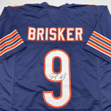 Autographed/Signed Jaquan Brisker Chicago Blue Football Jersey JSA COA