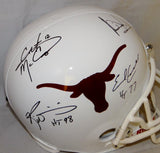 Campbell Williams McCoy Young Signed UT F/S Riddell Helmet W/ 2 Insc- JSA W Auth