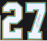 Leonard Fournette Signed Jaguars 31x35 Custom Framed Jersey (JSA COA) LSU R.B.