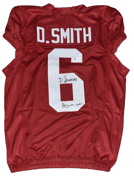 DEVONTA SMITH SIGNED AUTOGRAPHED ALABAMA CRIMSON TIDE #6 JERSEY W/ HEISMAN 2020