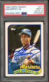 1989 Topps Traded #41T Ken Griffey Jr. RC On Card PSA 9/10 Auto MINT