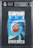 Magic Johnson "1990 ASG MVP" Signed 1990 All Star Game Ticket Auto 10 BAS Slab 2