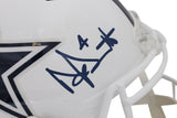 Dak Prescott Autographed Dallas Cowboys 22 Alt Authentic Helmet Beckett 39763