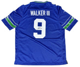 KENNETH WALKER III SIGNED SEATTLE SEAHAWKS #9 THROWBACK NIKE JERSEY BECKETT