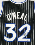 Shaquille O'Neal Autographed Orlando Magic Black Custom Jersey Beckett Witnessed