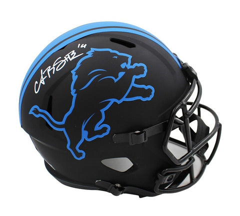 Amon-Ra St. Brown Signed Detroit Lions Speed Full Size Eclipse NFL Helmet