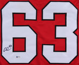 Carl Dahlstrom Signed Chicago Blackhawks Jersey (Beckett COA) Rookie Defensman