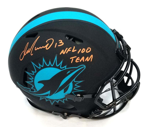 Dan Marino Signed Dolphins Eclipse Speed Authentic Helmet W/NFL 100 Team BAS