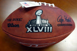 RUSSELL WILSON AUTOGRAPHED SIGNED SB LEATHER FOOTBALL SEAHAWKS CHAMPS RW 72353