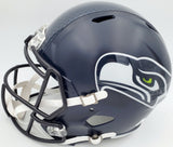 RUSSELL WILSON AUTOGRAPHED SEAHAWKS FULL SIZE HELMET STATS LE /48 RW HOLO 105818