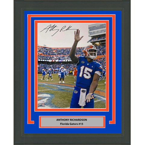 Framed Autographed/Signed Anthony Richardson Florida 16x20 Photo Fanatics COA