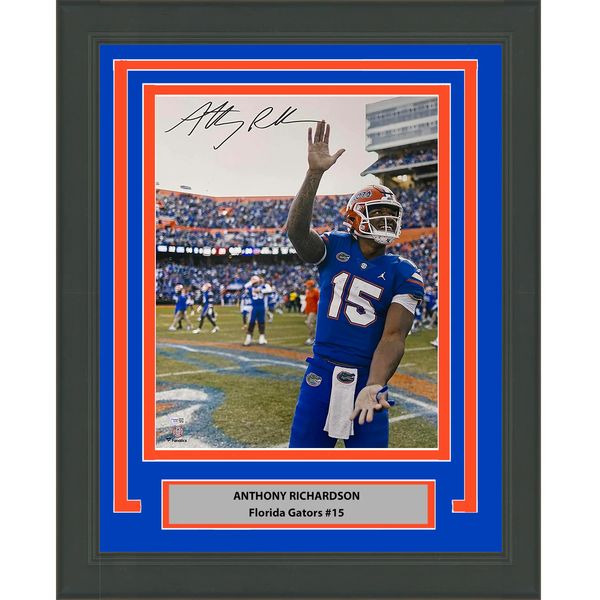 Framed Autographed/Signed Anthony Richardson Florida 16x20 Photo Fanatics COA