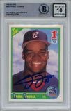 Frank Thomas Autographed/Signed 1990 Score 663 Trading Card HOF Beckett 47168